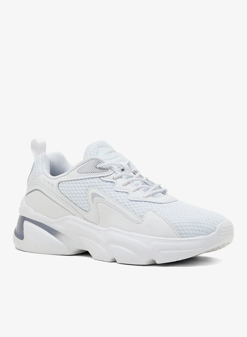 Campus أحذية رياضية نسائية قصيرة بتصميم فضي أنيق