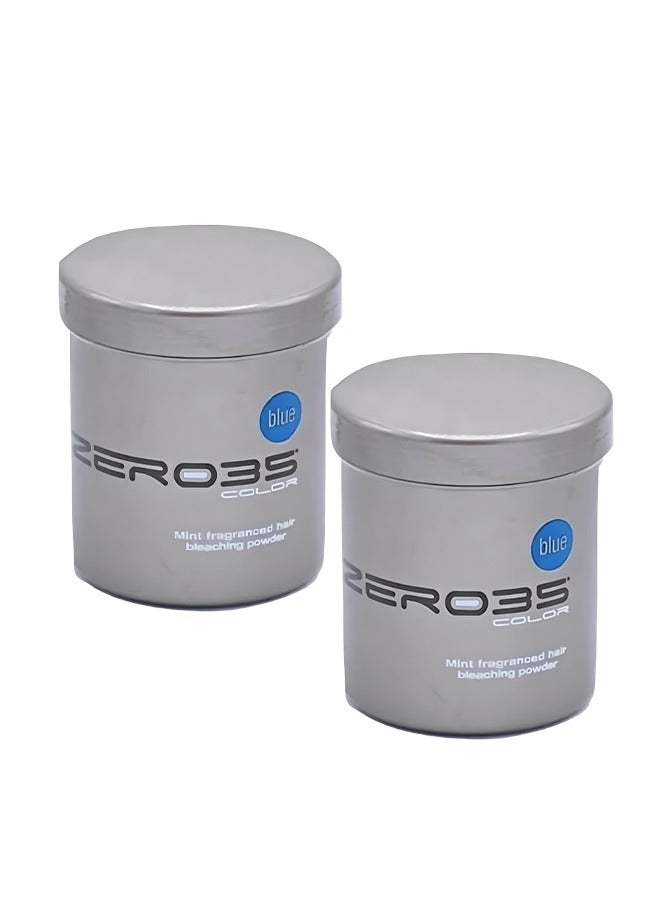 zero35 2 Pieces Mint Fragranced Hair Bleaching Powder 500ml - Image 1