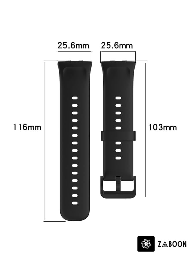 Zaboon سوار ساعة OPPO Watch 3 Pro بلون صلب من السيليكون الناعم - Image 4