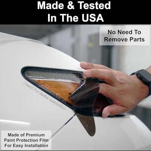 BOGAR TECH DESIGNS Tail Light Sidemarkers Tint Kit Compatible with and Fits Dodge Charger 2015-2023, Dark Smoke - Image 5