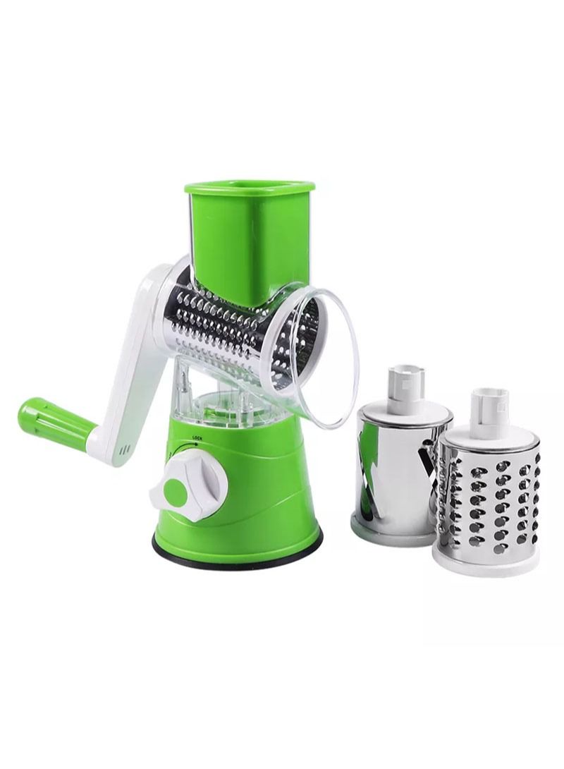 AGD Portable 3-in-1 Vegetable Slicer Set for Fruits, Vegetables, Cheese and Nuts / green - Image 1