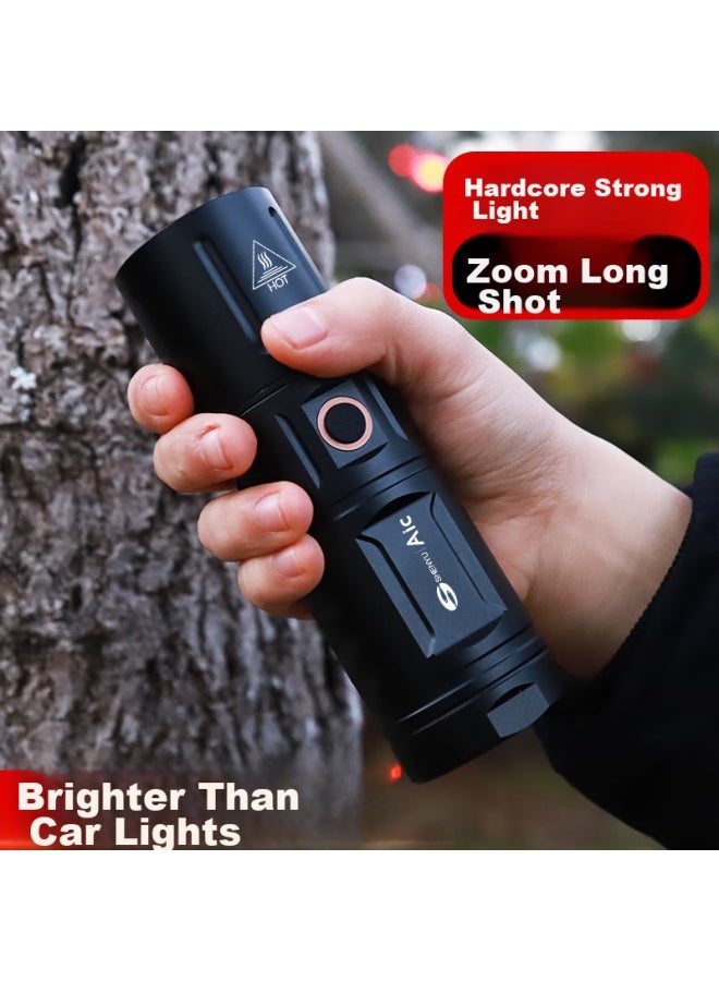 Shenyu High-intensity Flashlight, Ultra-bright Long-range, Rechargeable, High-power, Zoomable, Outdoor Illumination, Searchlight, G18 - Image 5