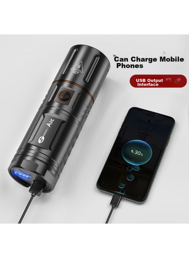 Shenyu High-intensity Flashlight, Ultra-bright Long-range, Rechargeable, High-power, Zoomable, Outdoor Illumination, Searchlight, G18 - Image 4