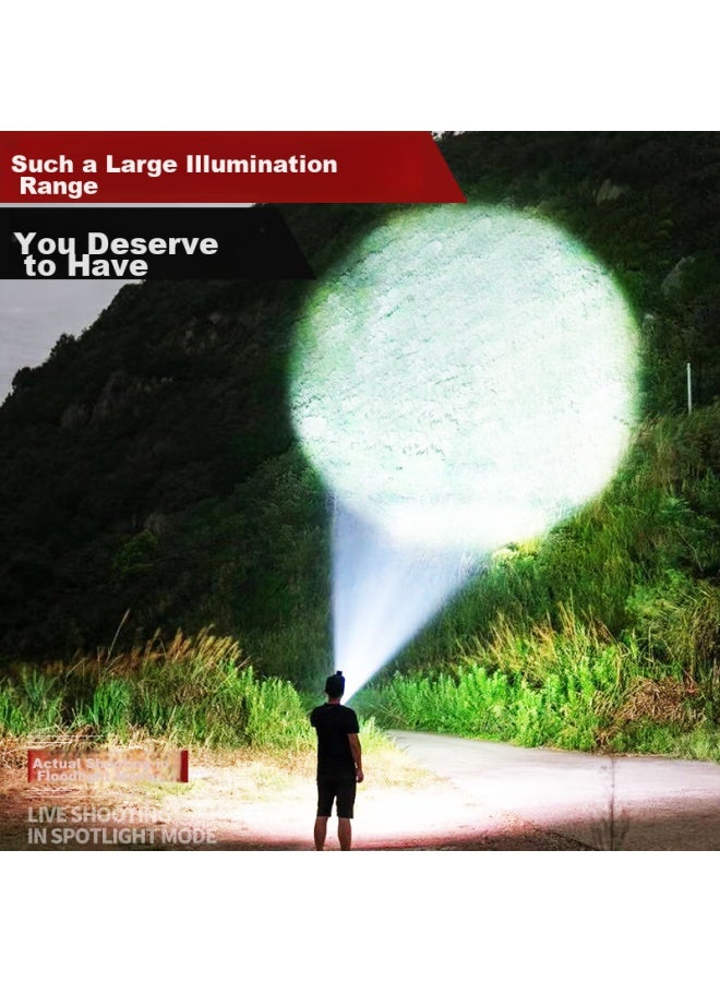 Shenyu High-intensity Flashlight, Ultra-bright Long-range, Rechargeable, High-power, Zoomable, Outdoor Illumination, Searchlight, G18 - Image 2