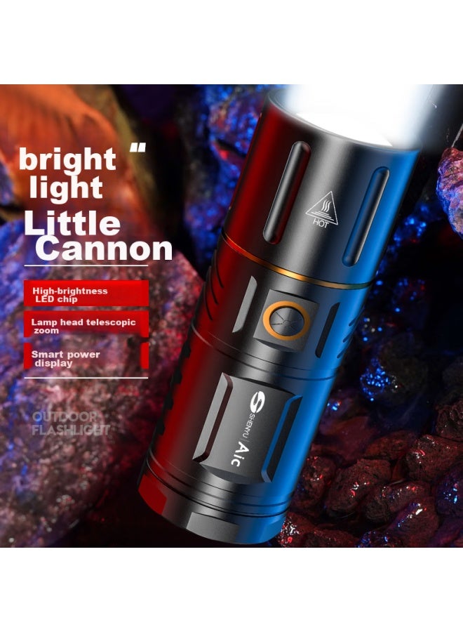 Shenyu High-intensity Flashlight, Ultra-bright Long-range, Rechargeable, High-power, Zoomable, Outdoor Illumination, Searchlight, G18 - Image 3