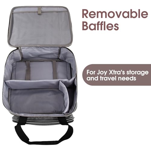 ANEETAFAN Carrying Case for Cricut Joy Xtra Carrying Handles with Removable Baffles Smart Cutting Machine with Pockets for Cricut Joy Extra Bundle Accessories Dust Cover Organization Bag with Padded - Image 3