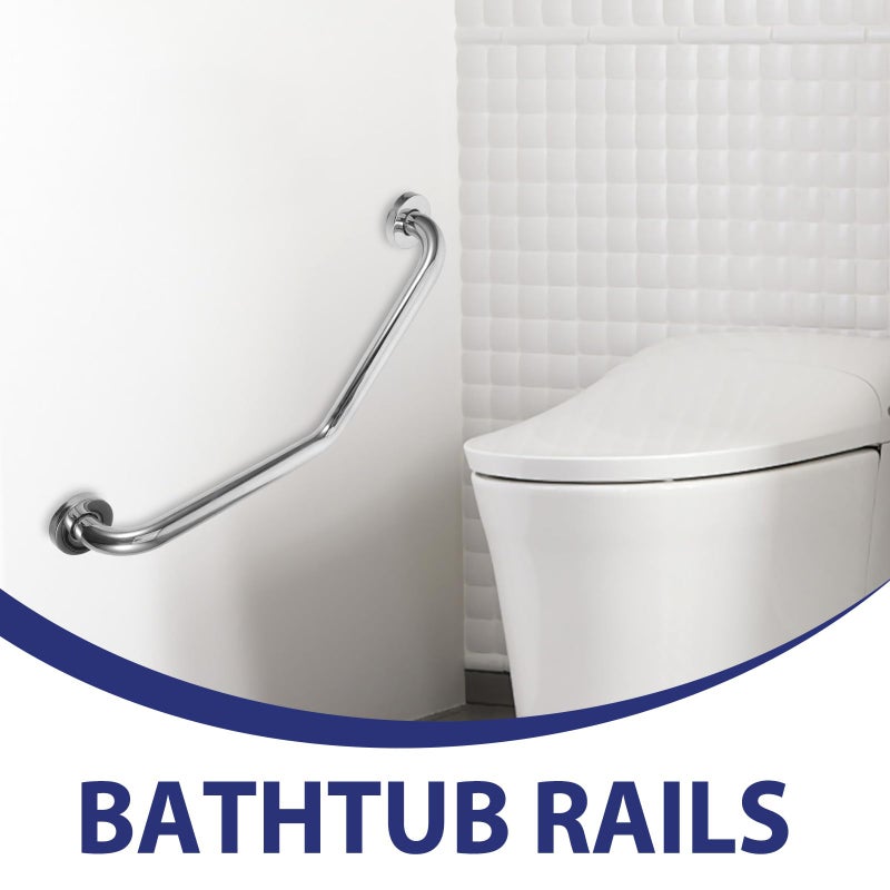 Stainless Steel Bathroom Safety Grab Bar Anti Fall Handrail for Elderly Wall Mounted - Image 5