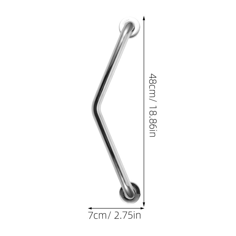 Stainless Steel Bathroom Safety Grab Bar Anti Fall Handrail for Elderly Wall Mounted - Image 3