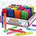 Uzoxlsn 160 Pcs 8 Colors Mini Bubble Wand Bulk Assortment for Kid Party Favors Toy for Carnival Prizes Pinata Gift Bag Stuffer for Child Girl Boy Toddler Birthday Wedding Valentines Activities - Image 4