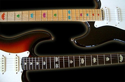 Inlaystickers Jockomo Invaders White Pearl Guitar Inlay Sticker - Image 4