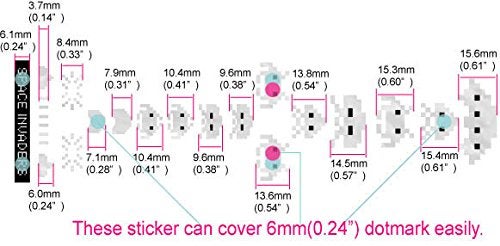 Inlaystickers Jockomo Invaders White Pearl Guitar Inlay Sticker - Image 5