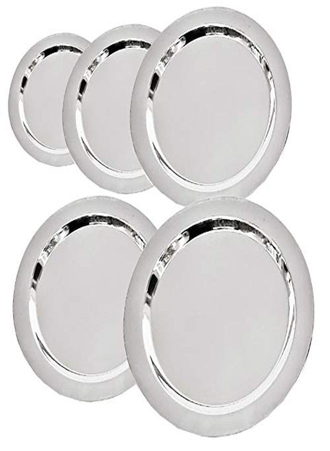 أغطية متينة من الفولاذ المقاوم للصدأ من ستارلينكس® لأواني الطهي TOPE Dish Dome Urli Kadai - 5 قطع. الأقطار: 12.5 سم (5 بوصات)، 15.25 سم (6 بوصات)، 26.5 سم (10.5 بوصات)، 16.5 سم (6.5 بوصات)، 17.75 سم (7 بوصات). الوزن التقريبي: 785 غرامًا. مقاسات الأغطية: S7، S9، S18، S10، S11 - Image 3