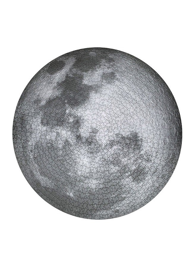 1000Pcs Space Moon Round Puzzle for Adult, Planet Solar System Jigsaw Puzzle, Galaxy Star Nebula Universe Circle Hard Puzzles, Resolution, Matte Finish, No Dust Space Puzzle - Image 5