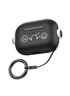 Listening To Music Expression For Airpods Pro2 For Apple Bluetooth Wireless Earphone Set 1/2/3 Generation Lock Bracket-Color:Listening To Music Emoji Headset Hanging Ring-Applicable Model:airpods 1/2 Generation