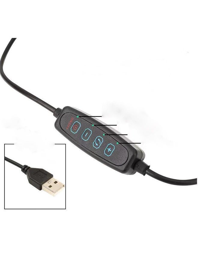 إيه تي إم حلقة إضاءة LED ناعمة RGB مقاس 6 بوصات مع حامل هاتف وسطوع قابل للتعديل - Image 3