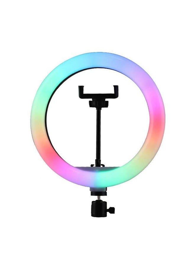 إيه تي إم حلقة إضاءة LED ناعمة RGB مقاس 6 بوصات مع حامل هاتف وسطوع قابل للتعديل - Image 1