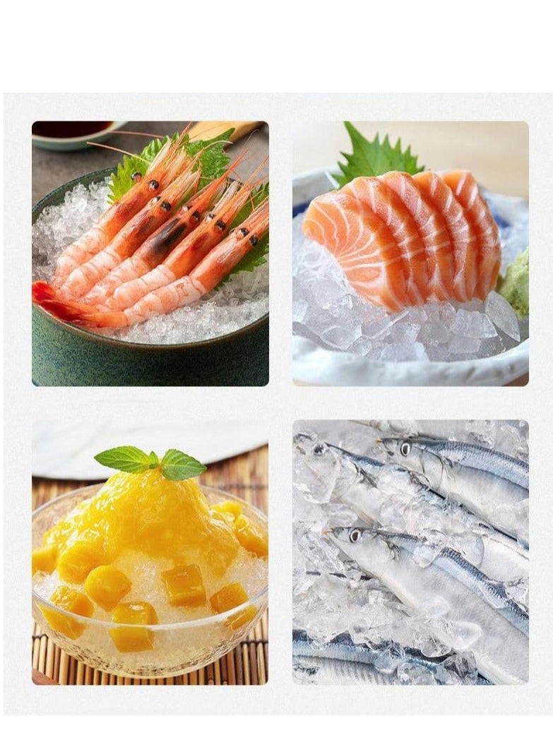 sokany Electric Ice Crusher Machine Electric Shaved Ice Machine Smoothie Machine for Home and Commercial Use 300W SK-777 Silver - Image 5