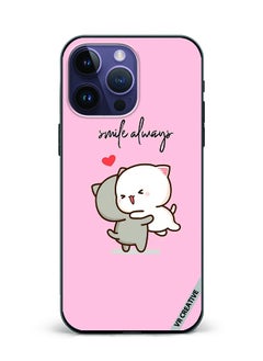 Protective Case Cover For Apple iPhone 15 Pro Smile Always Design Multicolour
