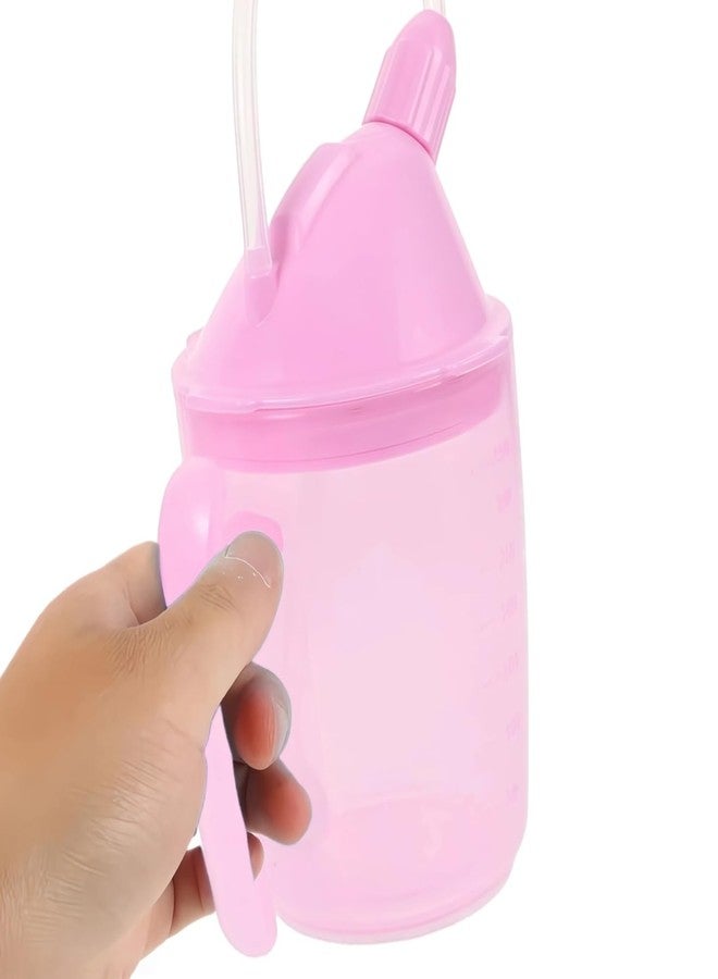 UKYCEORA Leak-proof Straw Cup, Suitable for the Elderly, Bedridden Patients, Disabled/Dysphagia People (Pink) - Image 1
