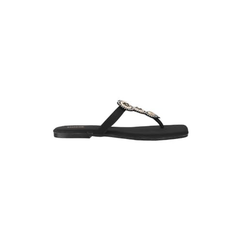 Mochi Women Black Ethnic Flat Fashion Sandal UK/5 EU/38 (32-954) - Image 4