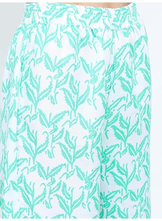 Vishudh Women's Ethnic Set | Regular Fit | Fashion Outfit | with Comfortable Wear GREEN/PINK L - Image 3
