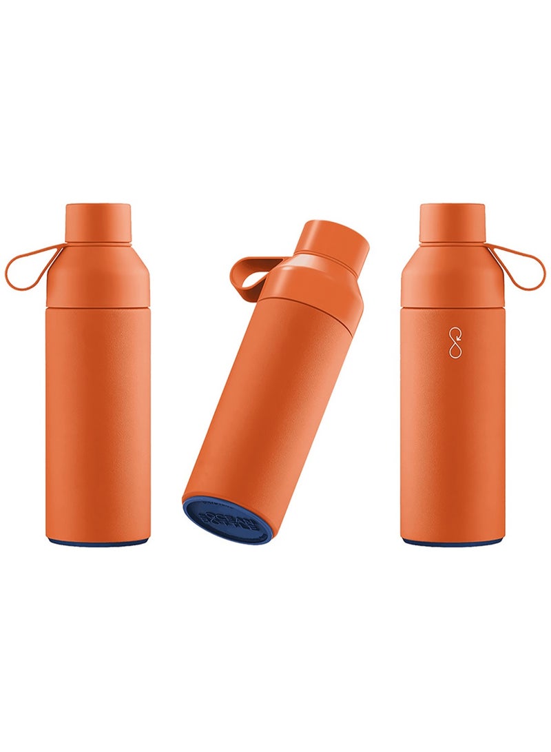 Ocean Bottle Eco-Friendly Stainless Steel Reusable Water Bottle Leakproof BPA Free Dishwasher Safe Double Wall Vacuum Insulated Thermos Flask - Sun 500ml - Image 3