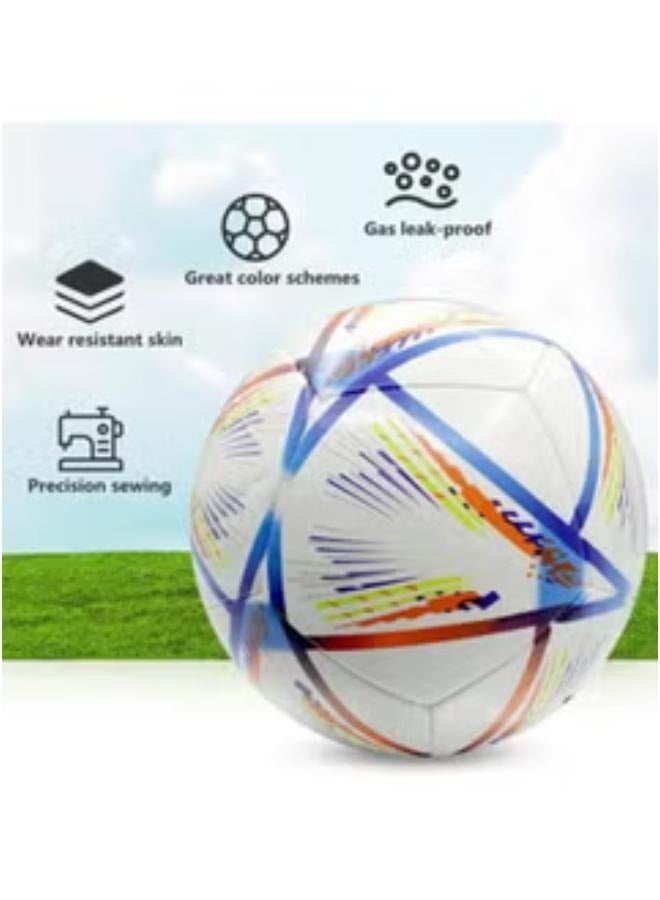 كرة قدم لتدريب كرة القدم موديل كأس العالم 2022 من فيفا مقاس 5 الأفضل للعب في الأماكن المغلقة والخارجية - Image 2