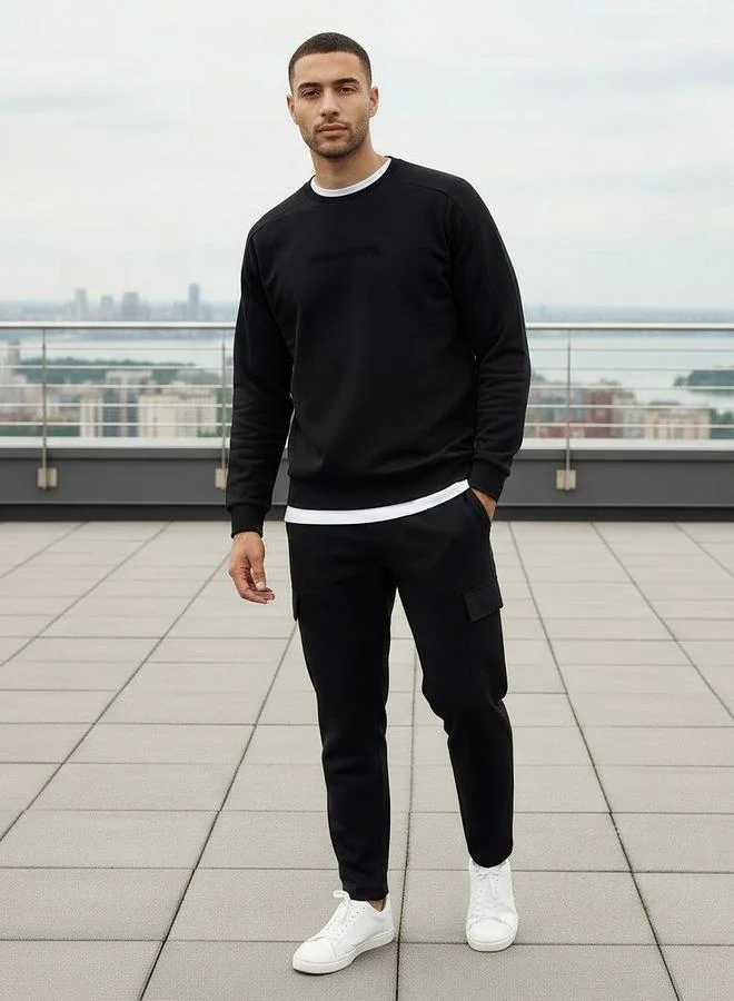 Splash Active Men Performance Embossed Sweatshirt