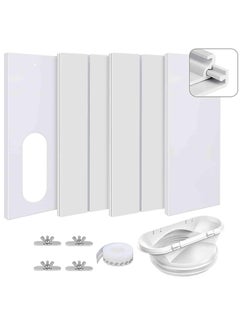 Sliding Window Vent Seal Kits for Portable Air Conditioner, 10-in-1 Universal AC Vent Kit with 4 Adjustable Slide Seal Plates, Compatible for 13cm/5Inch Exhaust Hose