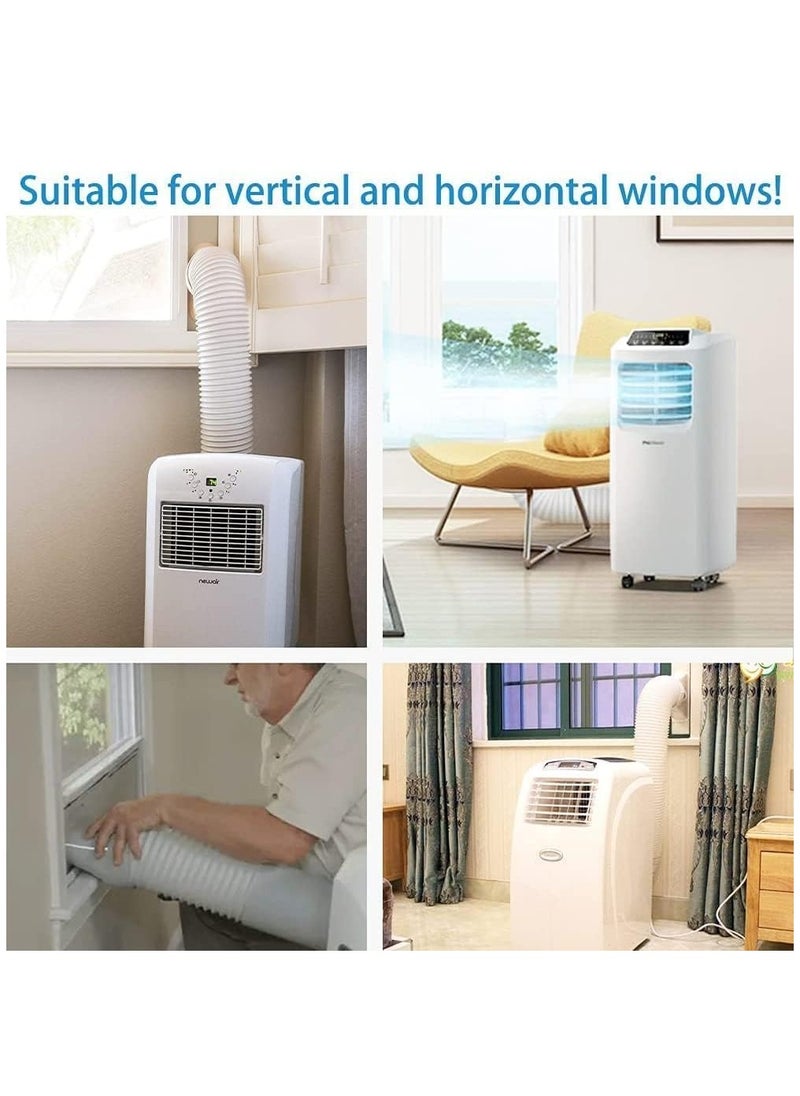 SYOSI - Sliding Window Vent Seal Kits for Portable Air Conditioner, 10-in-1 Universal AC Vent Kit with 4 Adjustable Slide Seal Plates, Compatible for 13cm/5Inch Exhaust Hose - Image 1