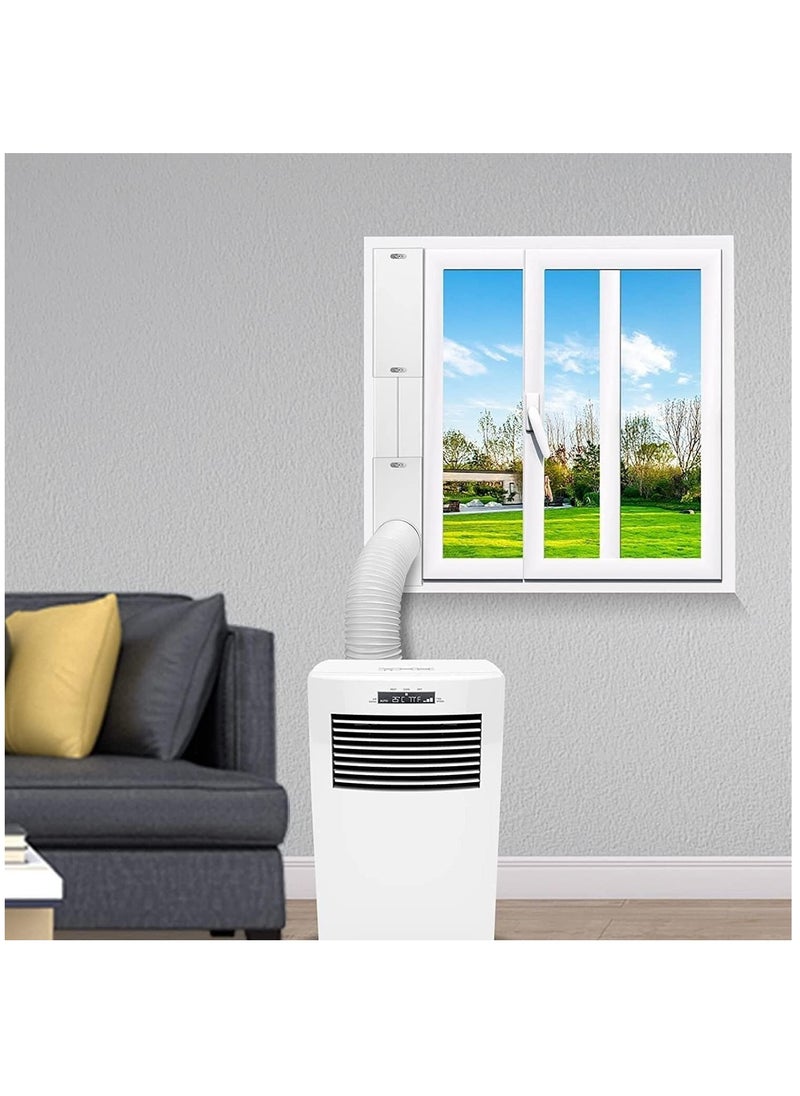 SYOSI - Sliding Window Vent Seal Kits for Portable Air Conditioner, 10-in-1 Universal AC Vent Kit with 4 Adjustable Slide Seal Plates, Compatible for 13cm/5Inch Exhaust Hose - Image 1