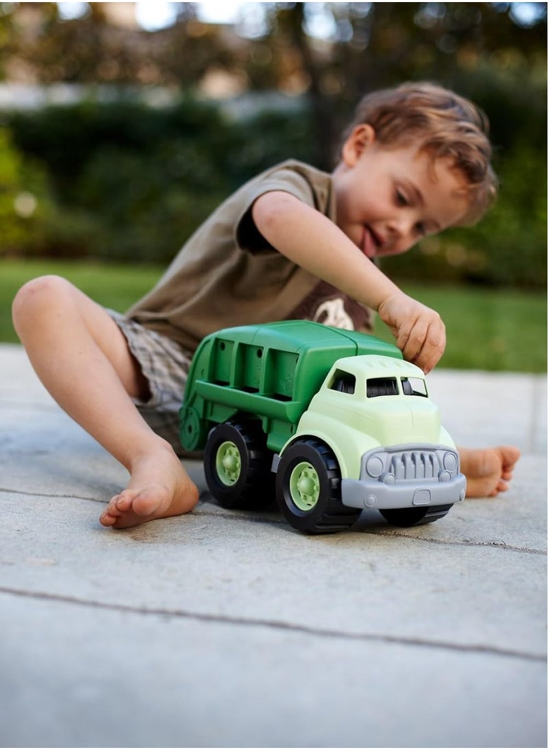 Bukela Recycling Truck in Green Color - BPA Free, Phthalates Free Garbage Truck for Improving Gross Motor, Fine Motor Skills. Kids Play Vehicles  - Image 3