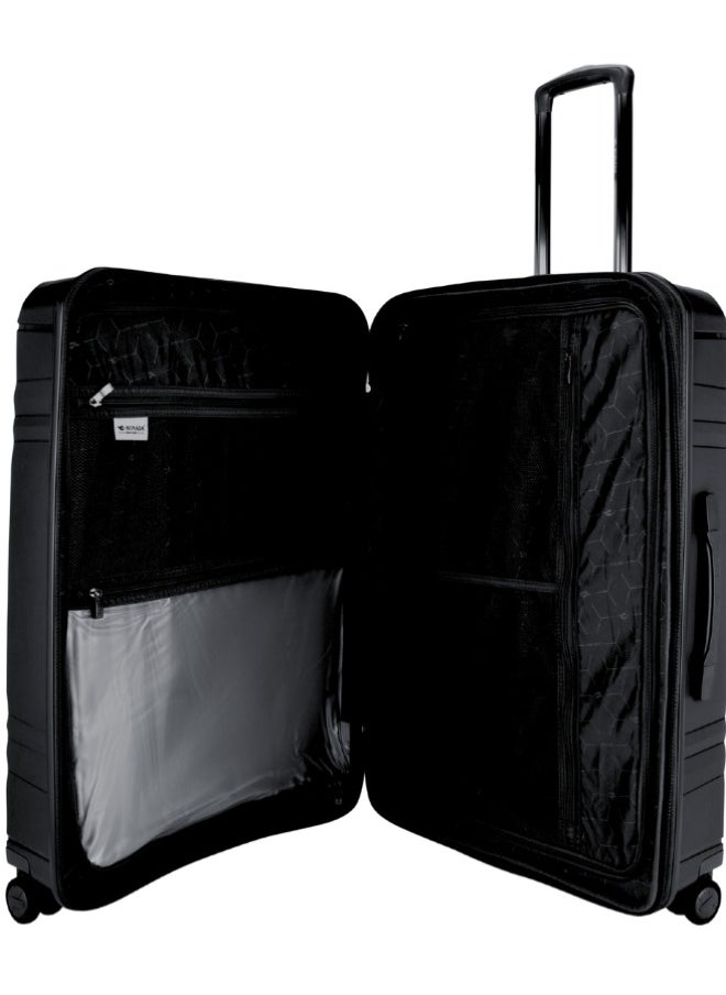 SONADA - Sonada Unbreakable Luggage Unisex ,Double Zipper ,Expandable, TSA Lock With 4 Double Silent Wheels Set of 4 (Black) - Image 1