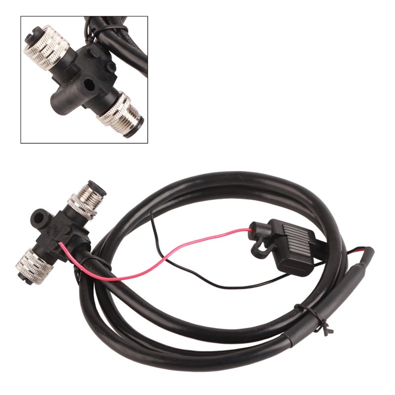For NMEA 2000 1m/3.28ft 5 Core T Connector Backbone Cable with Fuse for Lowrance Networks - Image 4