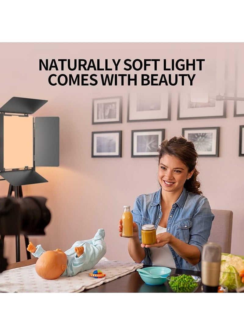 Pro LED 800 Light Kit Vericolor for Photoshoot & Videography, Adjustable Brightness & Color With Tripod