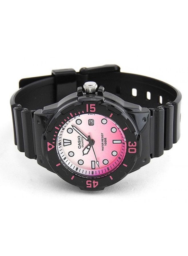 CASIO Women Water Resistant Analog Watch LRW-200H-4E - 39 mm - Black - Image 5