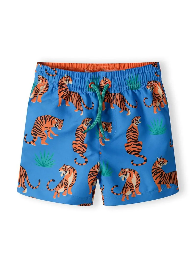 MINOTI Kids' Swim Shorts with Elastic Waist and Drawstring