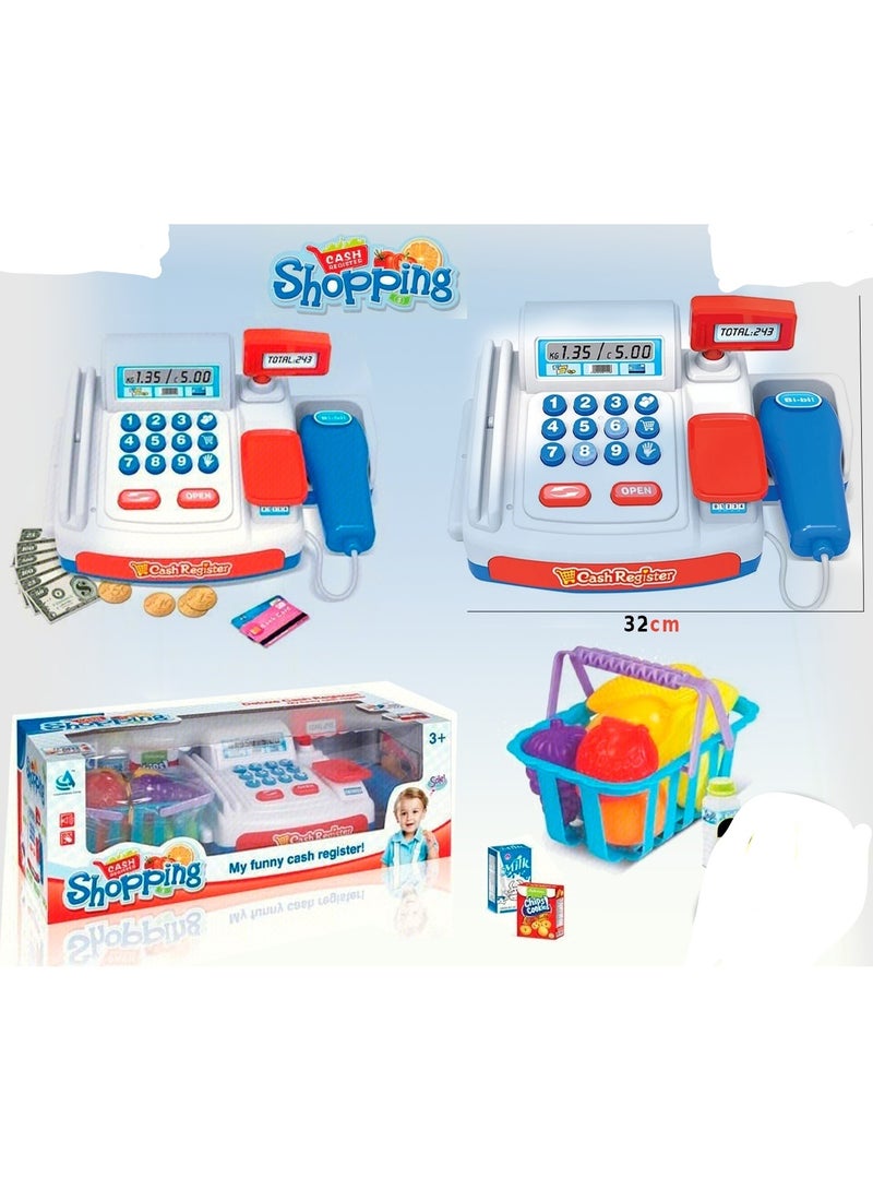 Mini Cash Register Toy Set For 3+ Years Children - Image 1