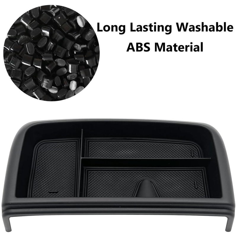 EVTIME Dash Storage Tray Insert Behind Screen Organizer Storage Accessories fits for 2021 2022 2023 2024 GMC Yukon Chevy Tahoe Suburbanï¼ˆOnly Fit for Power Sliding Console ï¼‰ - Image 4