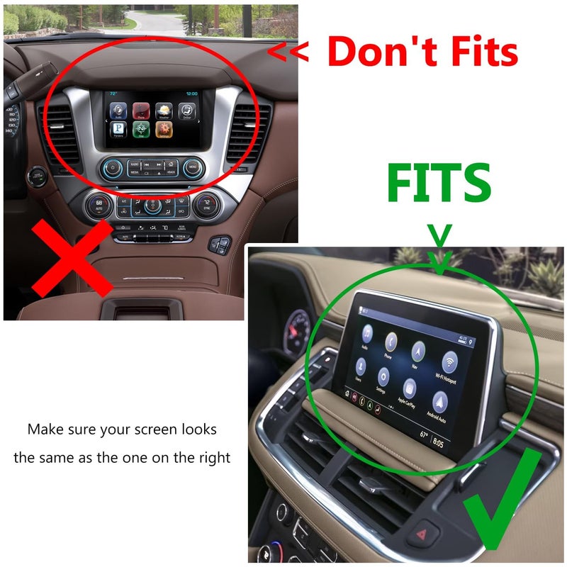 EVTIME Dash Storage Tray Insert Behind Screen Organizer Storage Accessories fits for 2021 2022 2023 2024 GMC Yukon Chevy Tahoe Suburbanï¼ˆOnly Fit for Power Sliding Console ï¼‰ - Image 2