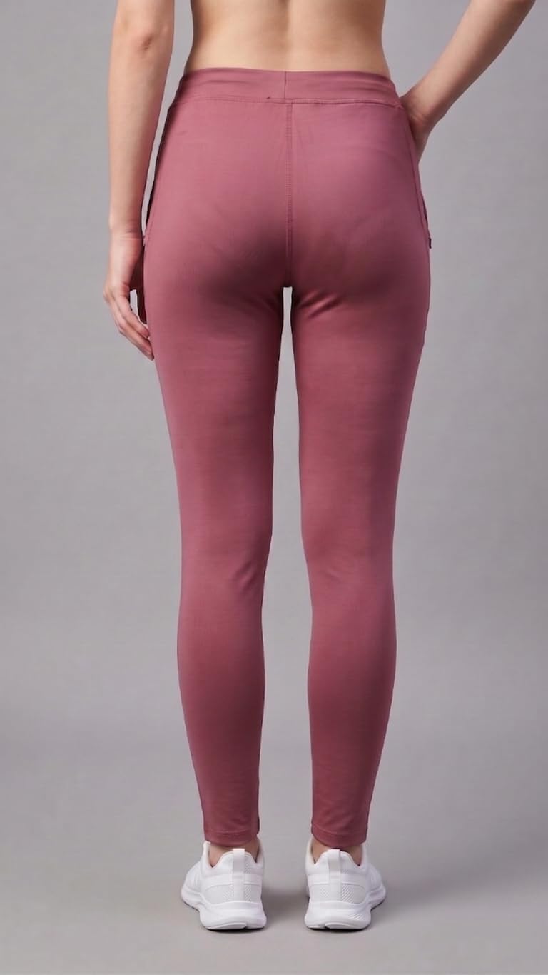 Mehrang Stretchable Yoga Pants for Women & Gym Pants for Women Workout with Mesh Insert & Side Pockets (in, Alpha, XL, Moove) - Image 2