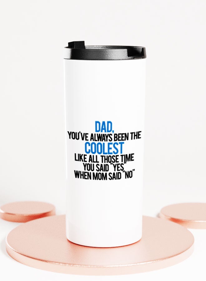 LIT White Tumbler Father Birthday Gift Straight Tumbler Funny Father Children Quote Children Gift to Dad - Image 1