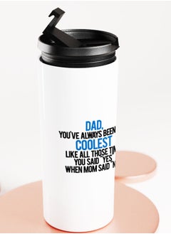 LIT White Tumbler Father Birthday Gift Straight Tumbler Funny Father Children Quote Children Gift to Dad  - Image 4