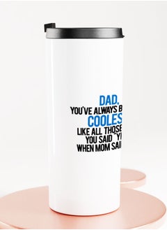 LIT White Tumbler Father Birthday Gift Straight Tumbler Funny Father Children Quote Children Gift to Dad  - Image 2