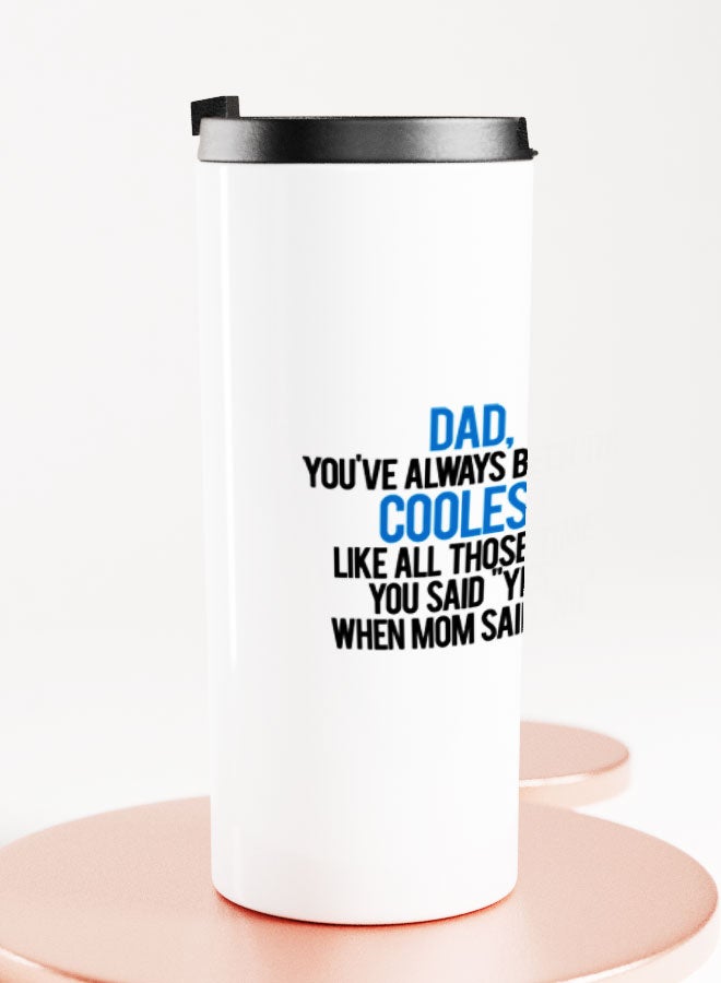 LIT White Tumbler Father Birthday Gift Straight Tumbler Funny Father Children Quote Children Gift to Dad - Image 2