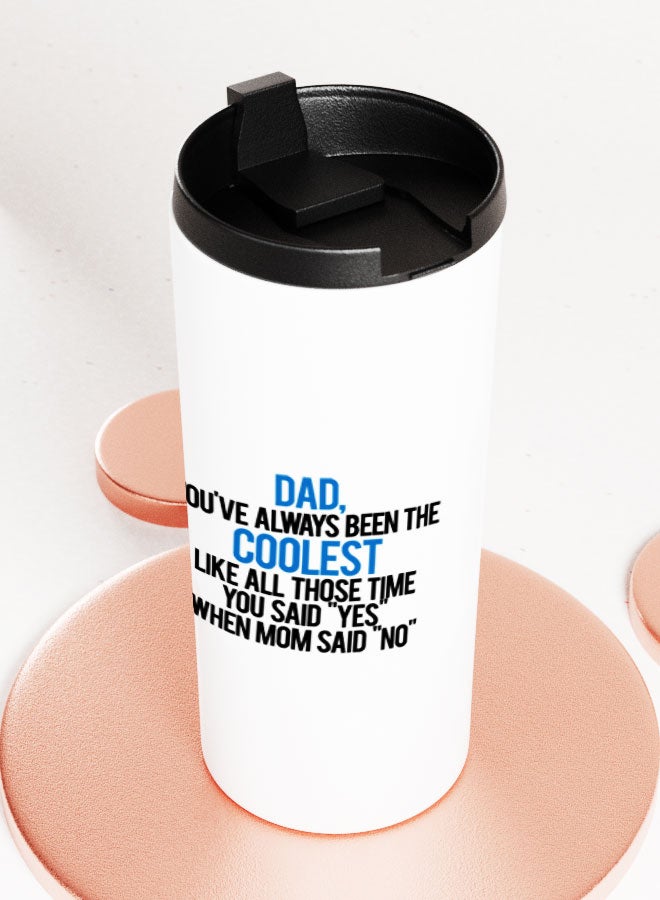 LIT White Tumbler Father Birthday Gift Straight Tumbler Funny Father Children Quote Children Gift to Dad - Image 3