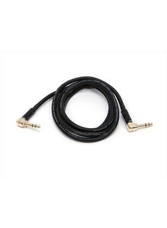 Monoprice 1/4-Inch TRS Right Angle Male to 1/4-Inch TRS Right Angle Male Cable - 6 Feet - Black, 16AWG, Gold Plated - Premier Series  - Image 2