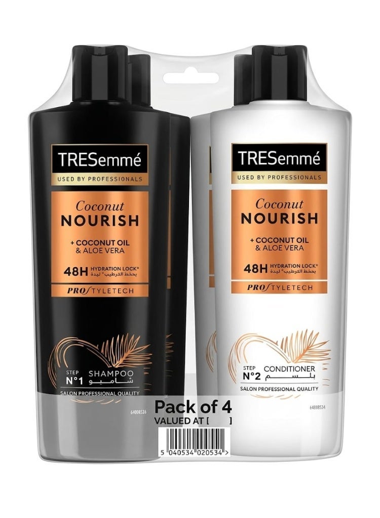 Tresemme Shampoo And Conditioner Set 4 x 400ml - Image 1
