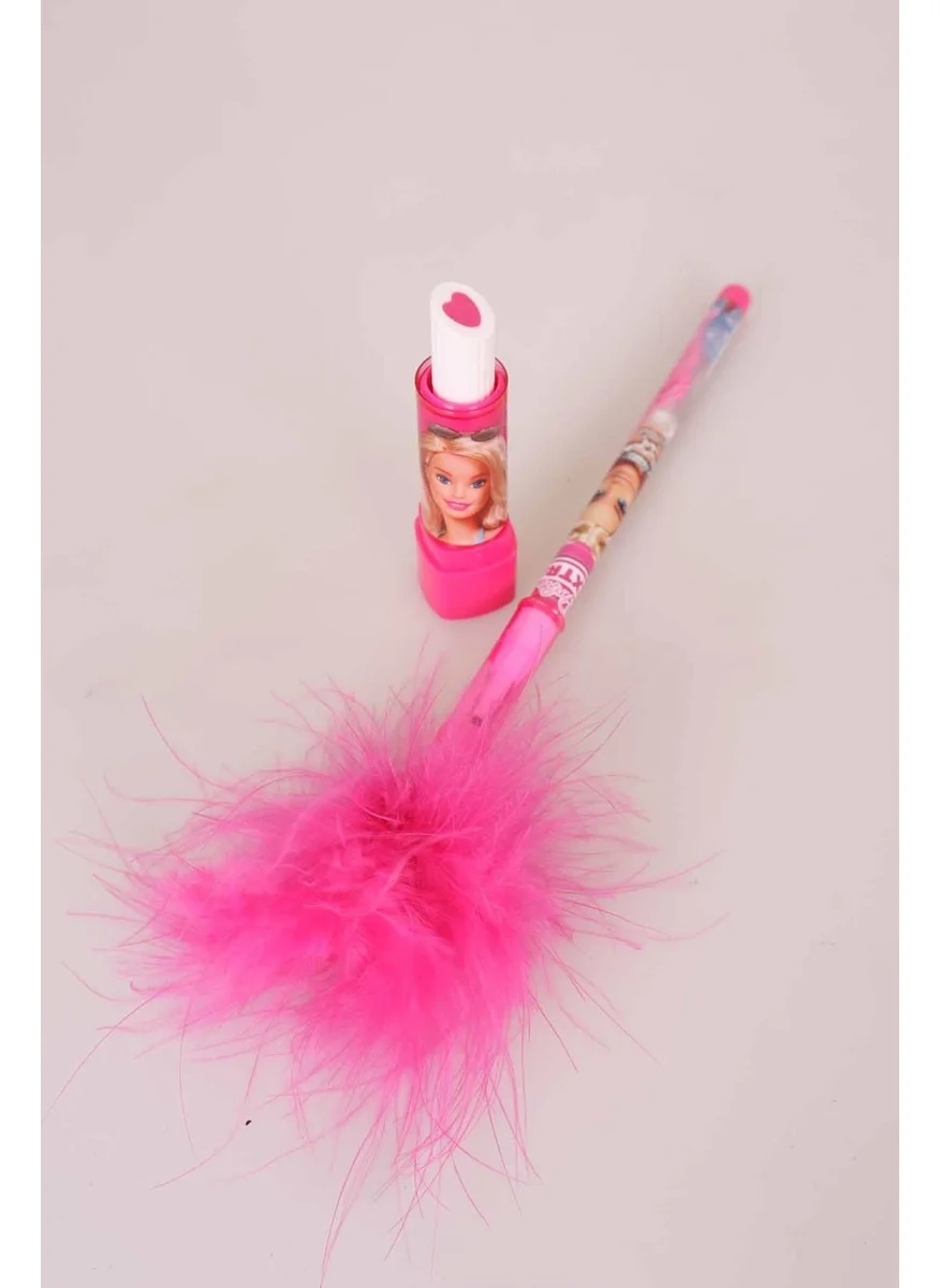باربي LICENSED SET OF 2 FAIRY EGG PENCIL AND LIPSTICK ERASER