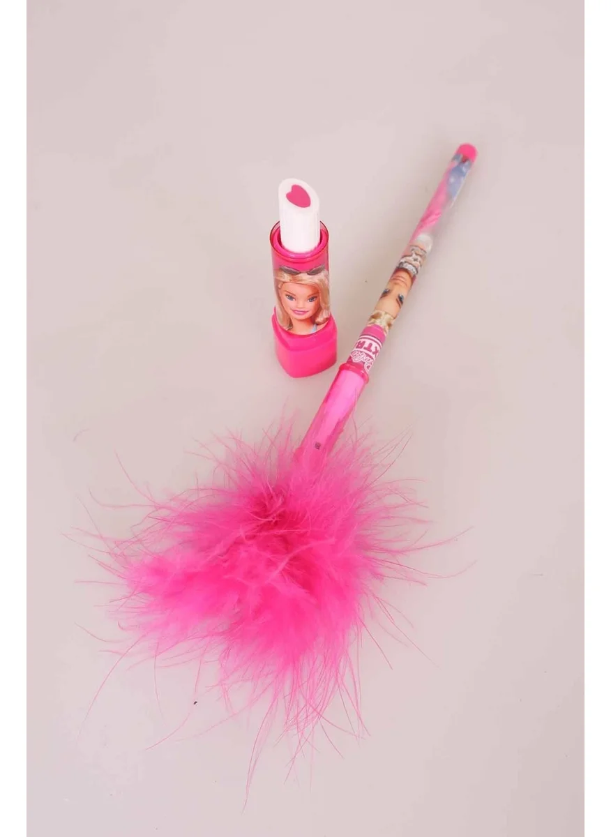 باربي LICENSED SET OF 2 FAIRY EGG PENCIL AND LIPSTICK ERASER